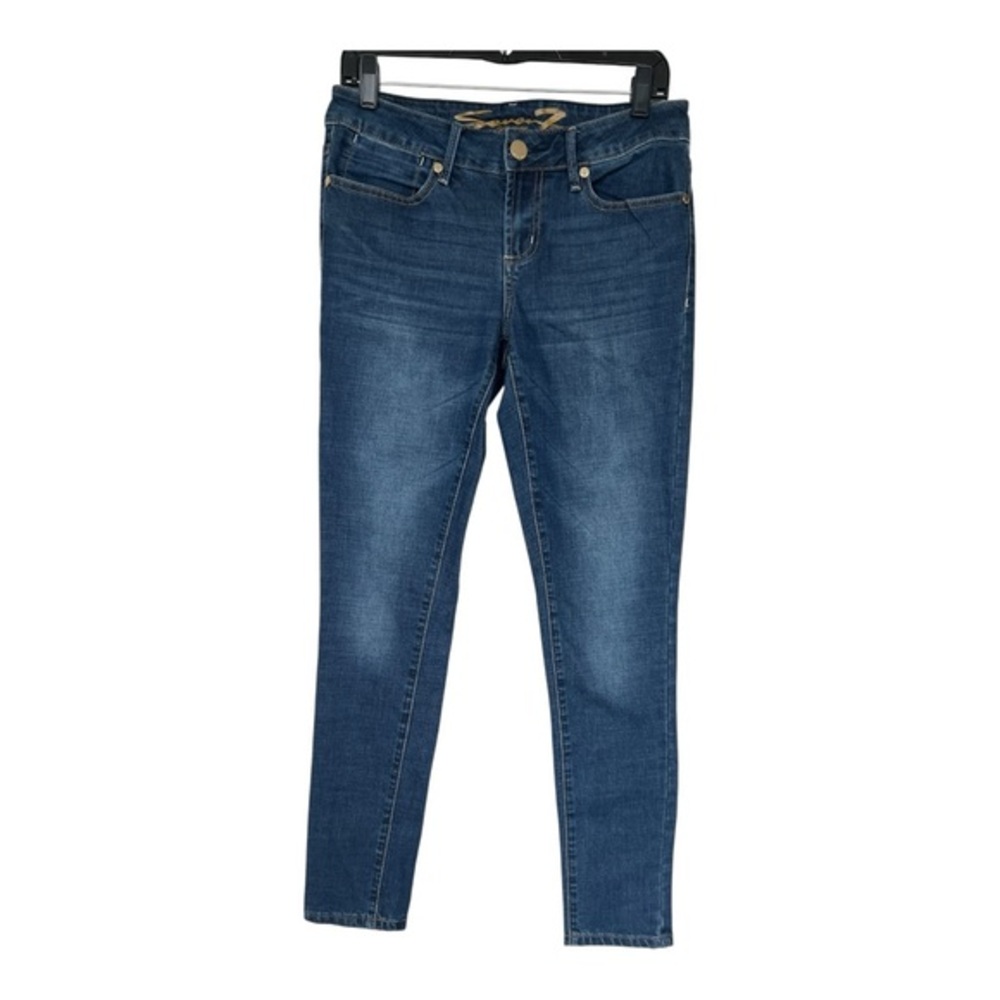Seven7 Women's Dark Blue Skinny Jeans Size 6